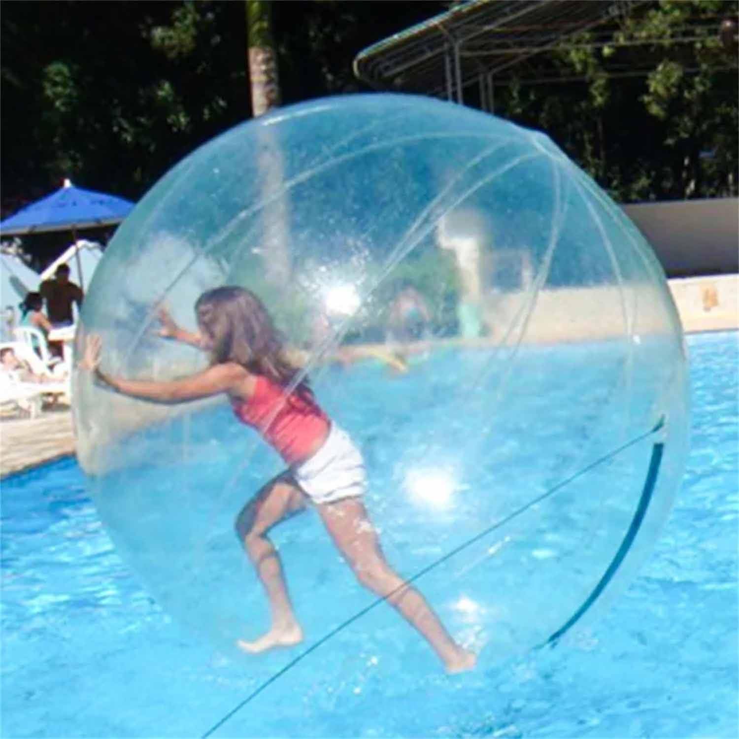 Palla Gonfiabile Gigante per Adulti, Palla Gonfiabile per Adulti, Palla Gonfiabile per Adulti, Palla da Spiaggia, Palla in Gomma Morbida, Palla Super Gonfiabile per Esterni (2,2 m)
