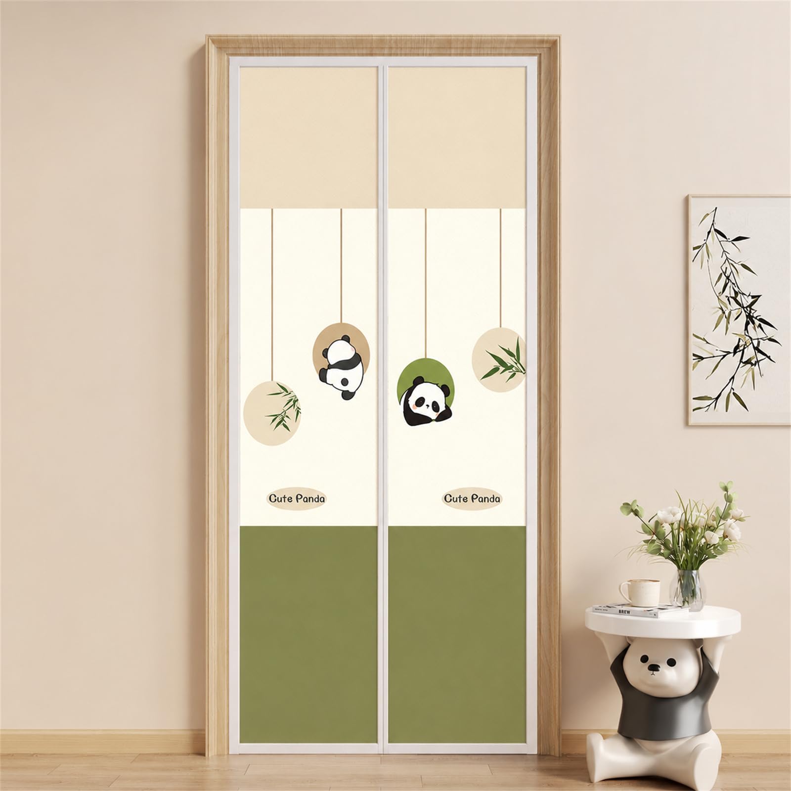 Moustiquaire de porte sans perçage pour stopper les insectes rideau magnétique 80x200