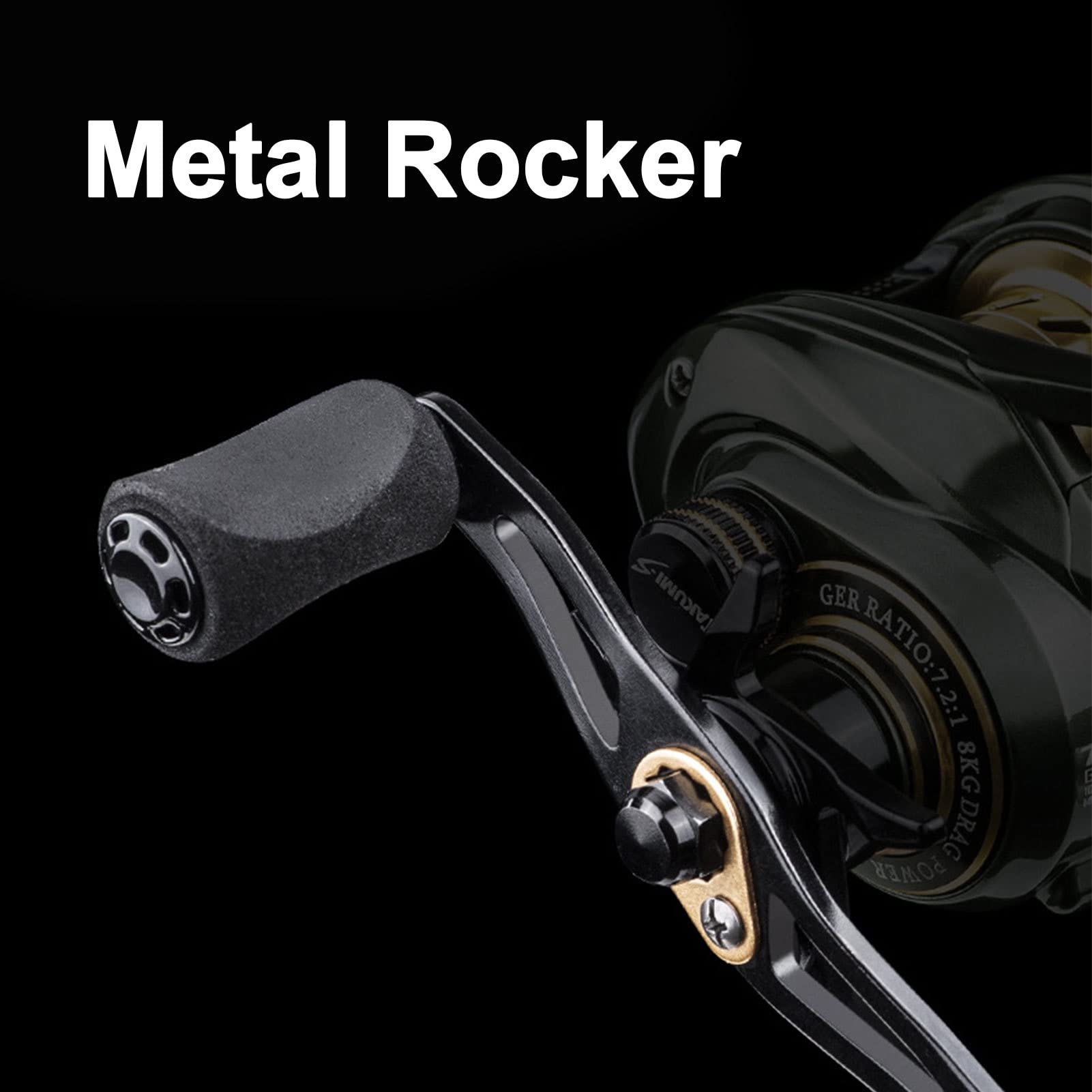 Amazon | ベイトリール 海釣り 淡水釣り 両用 最大ドラグ力8kg 軽量