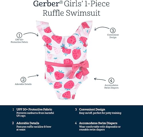 Miniatura 6 de Gerber girls One-piece Swimsuit