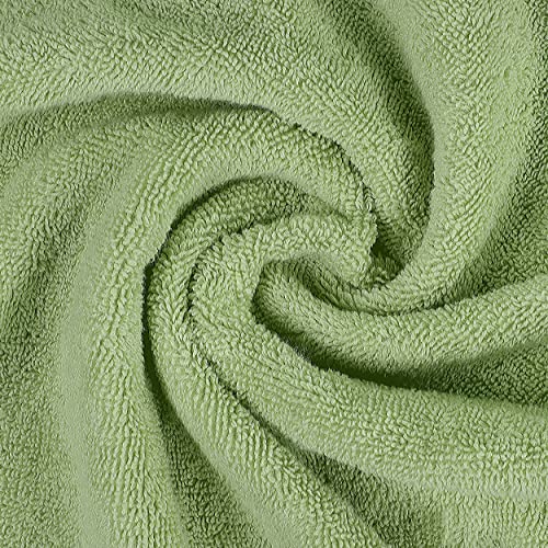 Image of Utopia Towels 4 Piece Premium Hand Towels Set, 16 by 28 inches, 100% Ring Spun Cotton, Lightweight and Highly Absorbent Towels for Bathroom, Travel, Camp, Hotel, and Spa, Sage Green