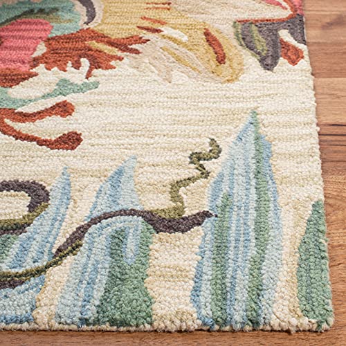 SAFAVIEH Jardin Collection Runner 2'3" x 7',  Ivory y Multi miniatura 3
