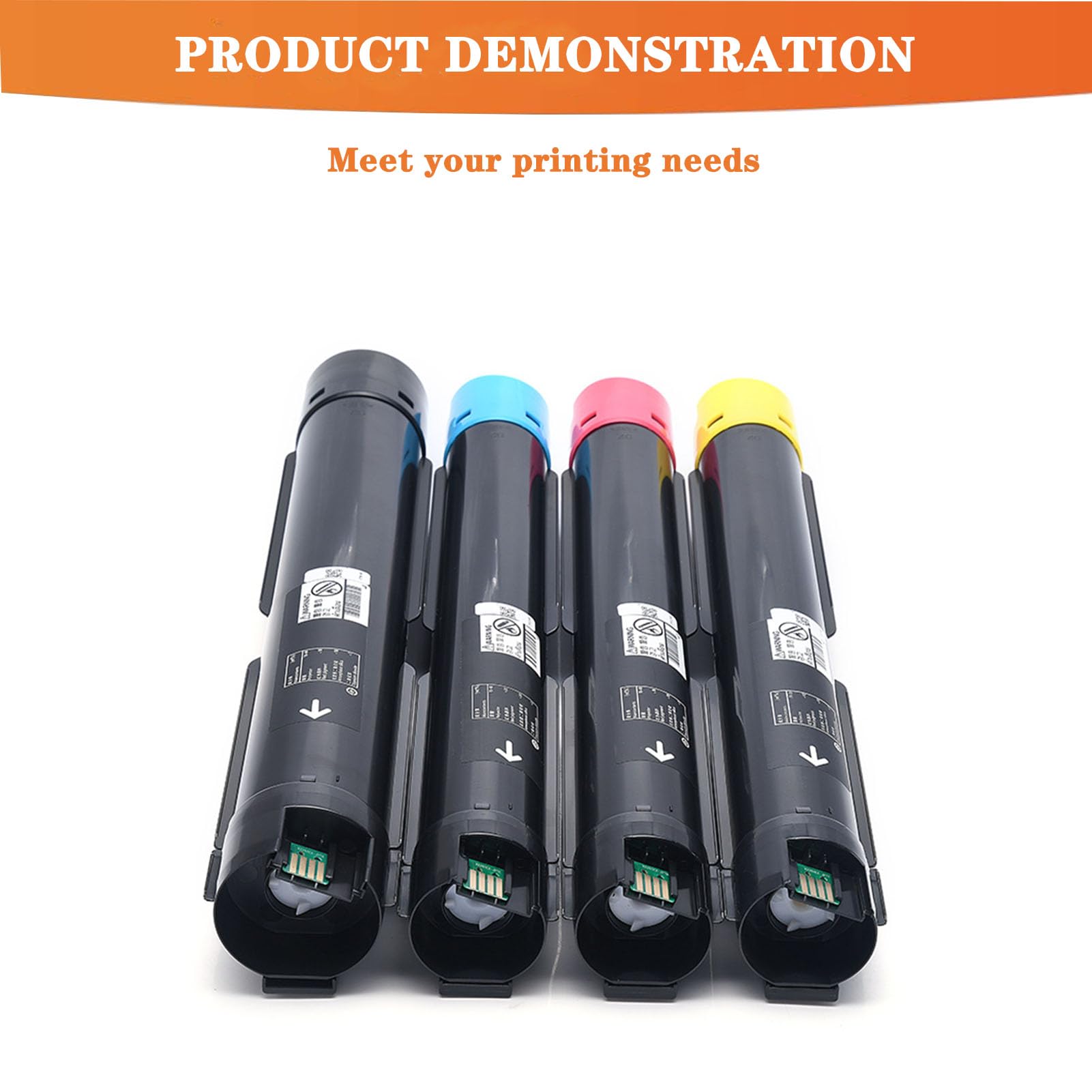 Lot de 4 cartouches de toner série C7100 006R01824 006R01825 006R01826 006R01827 pour imprimante Xerox VersaLink C7120 C7125 C7130 (31 000 pages)