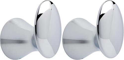 Franklin Brass Somerset 139566 - Gancho para toallas, cromo pulido, accesorios de baño, 2 unidades