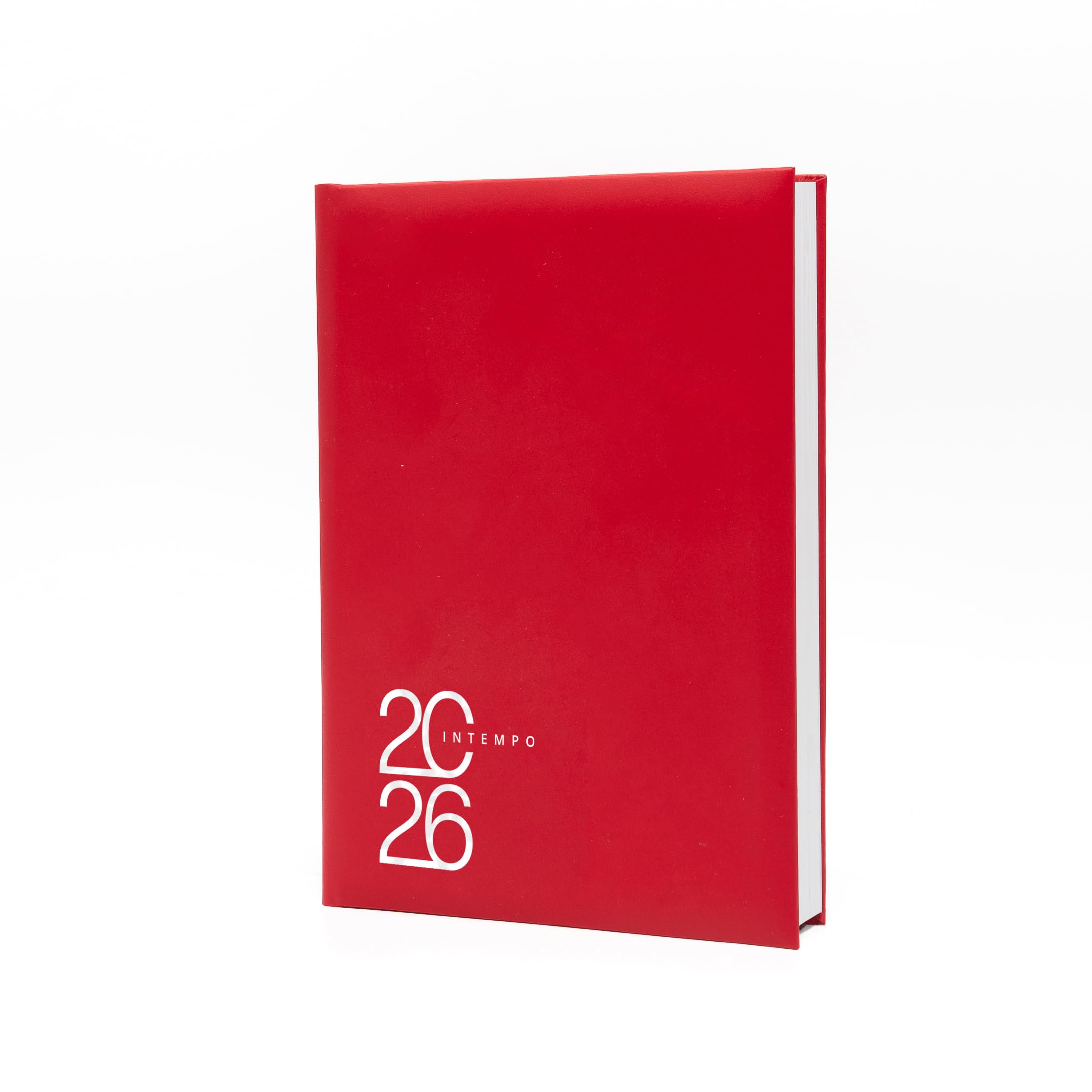 Agenda Mega 2026 Giornaliera 2 Pagine per Giorno Colore Rosso Formato A4