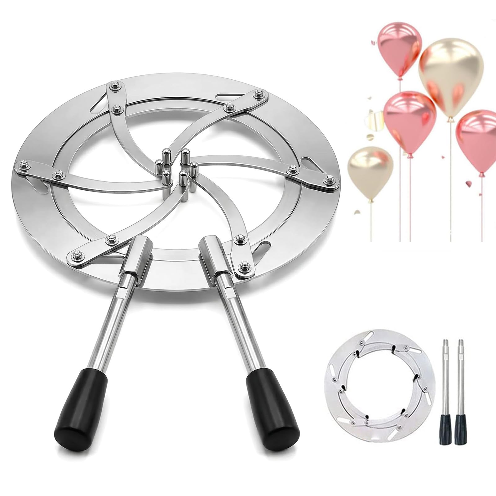 XDTKJDZ Stainless Steel Balloon Expander Tool, Balloon Stretcher Tool For Stuffing, Max Opening, 18.5cm/7.3in, Adjustable Opening, For Balloon Rose Bouquet Diy Bouquets Wedding