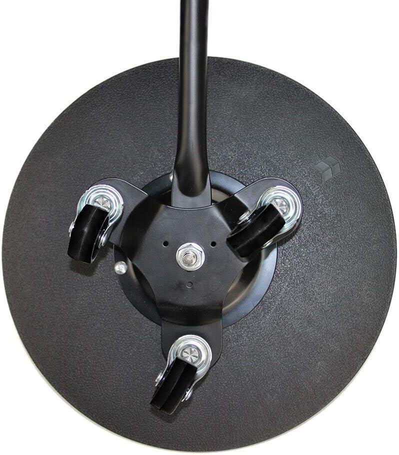 Under Vehicle Inspection Mirror Under Car Mirror - 12-Inch Diameter Security Mirror with Wheels and LED Light