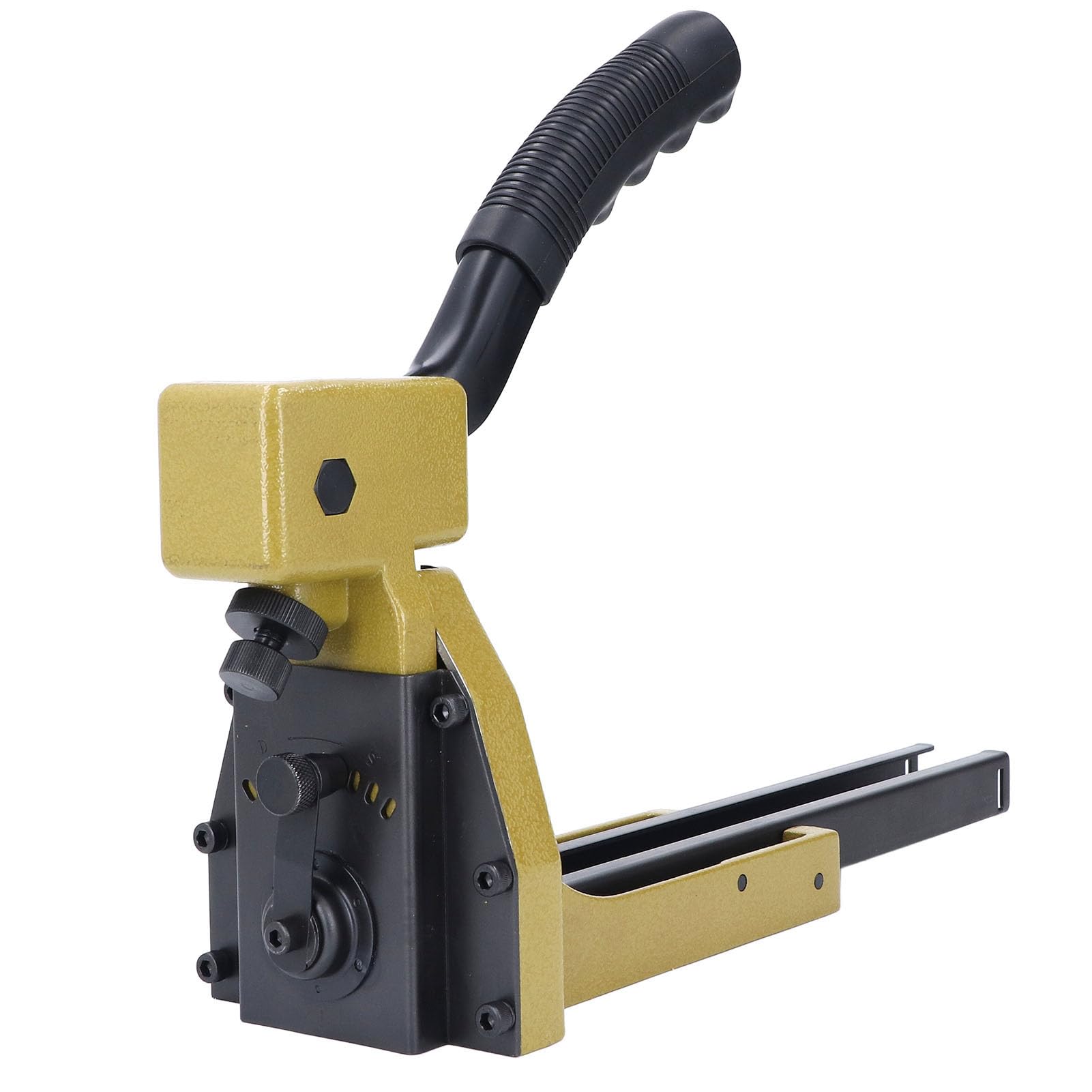 Grandilla de Cierre de Cartón Manual, Grapadora Industrial de Servicio Pesado con Profundidad Ajustable para 3515 3516 3518 Grapas, para Cartones Corrugados y Cajas Plegables