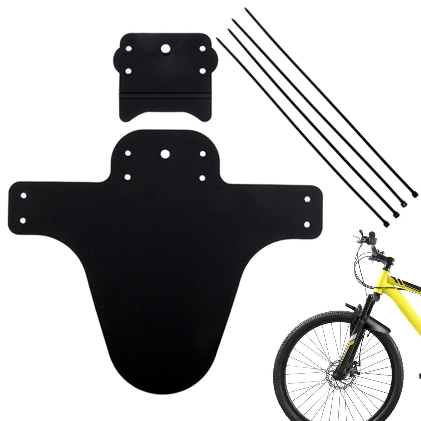 Mountain Bike - Adjustable Standard Mountain Bike Splash Guard - Bicycle Cycling Tire Front Mud Guards Mudguard sBicycle Wings
