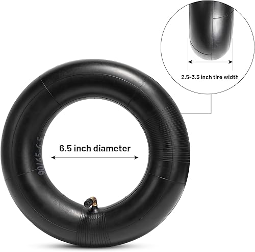 Miniatura 5 de Tubo interior para scooter eléctrico de alta resistencia 90 de 65 a 6.5 pulgadas, repuesto delantero o trasero 80 65-6.5 y 110 50-6.5 pulgadas, para