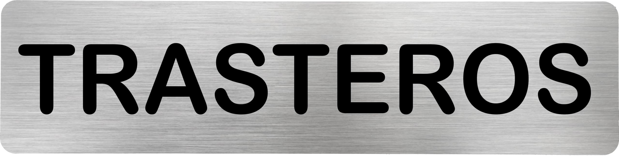 MovilCom® - Segnale in acciaio inox TIMBRE freccia DESTRA | Piastra porta INOX | Segnale informativo | Cartello porta 200X50mm