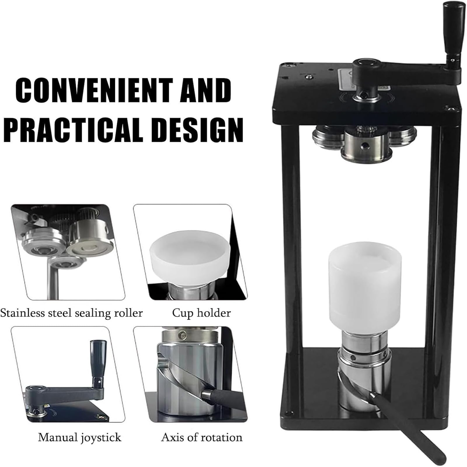 Manuelle Dosenversiegelungsmaschine für präzises Versiegeln, ideal für den privaten und gewerblichen Gebrauch bei der Konservierung von Konserven, Milchtee und Kaffee