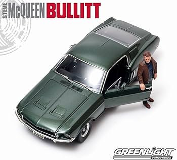 フォード　ムスタングＧＴ　１／１８（映画ブリットのマックィーン使用車と同型です） スティーブ・マックイーン映画『BULLITT』1968フォードマスタングGT