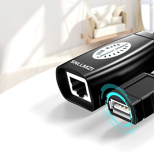 Miniatura 2 de Adaptador USB a Cat5 - Extensor Ethernet USB sobre RJ45 para cable de extensión Cat5/Cat6/Cat7/Cat8