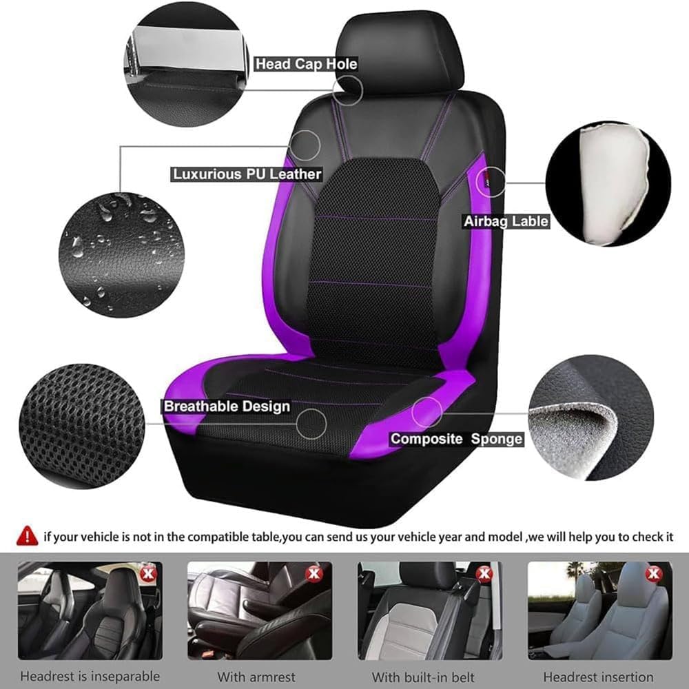Housse Siege Voiture pour Ford Fiesta MK5 MK6 MK7 MK8
