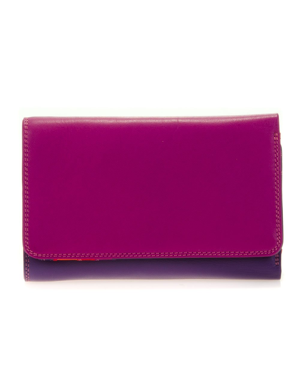 Leather women's Wallet MYWALIT - Medium Tri-fold Wallet - 363-75 Sangria