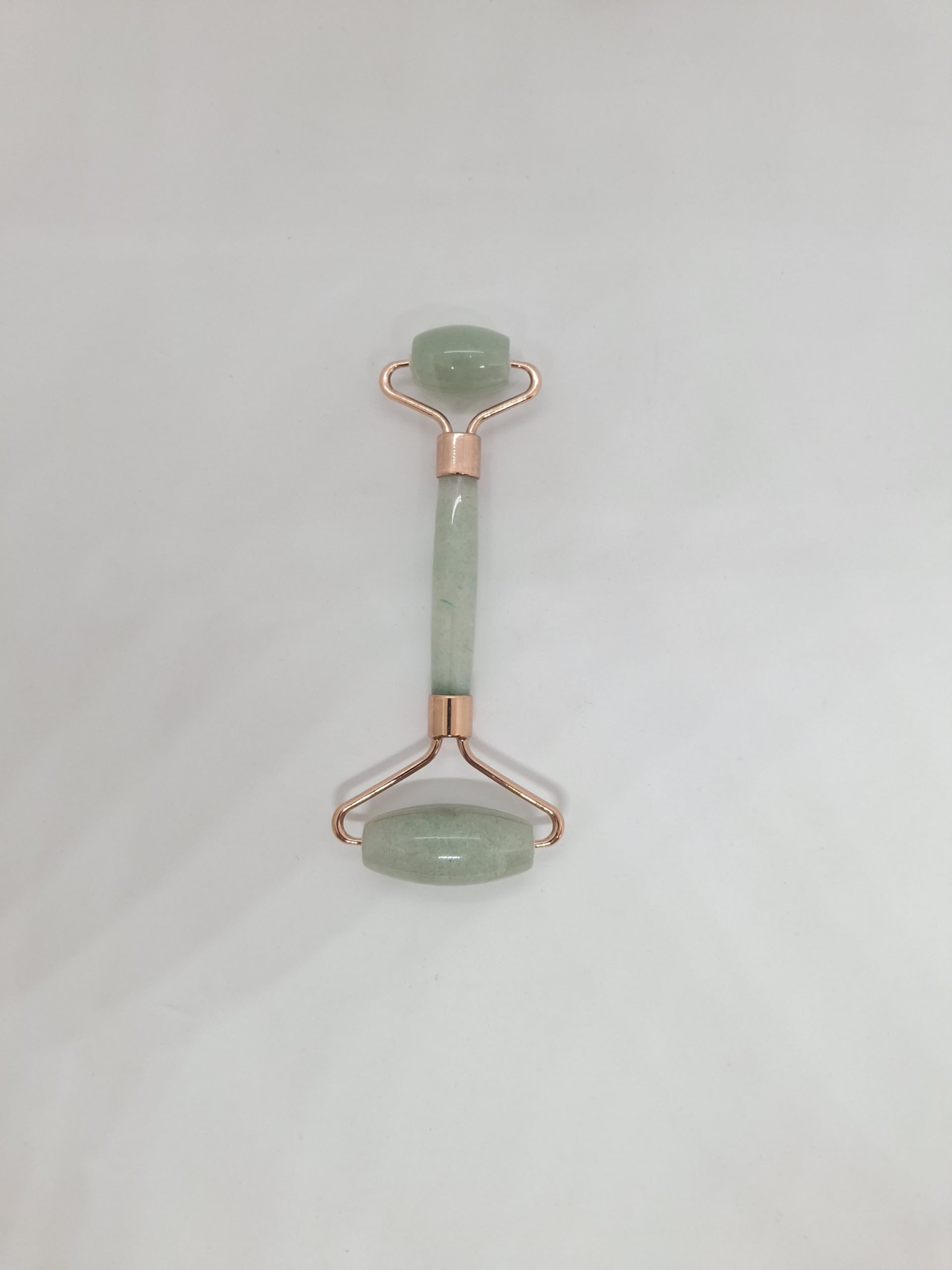 Lucky&Store Facial Massage Natural Color Green Jade Stone Roller Smooth Texture Natural Stone Width 4.50 cm / 2 cm