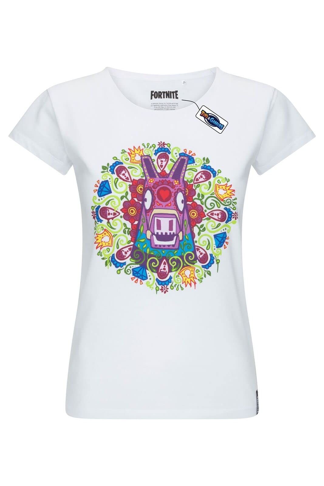 Toys and Gamers | FORTNITE | Short Sleeve | Llama Girls | White | 14 Years | 164