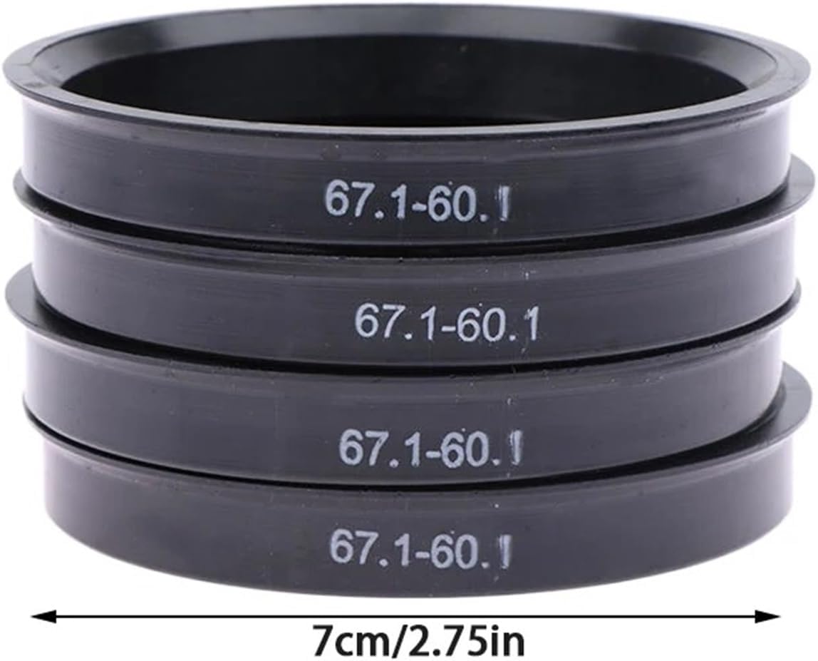 Wheel Hub Centric Rings Spacers 4pcs 66.6-57.1 67.1-60.1 67.1-66.1 73.1-56.1 73.1-56.6 73.1-57.1 73.1-60.1 Car Wheel Hub Centric Rings Spacers(67.1-60.1)