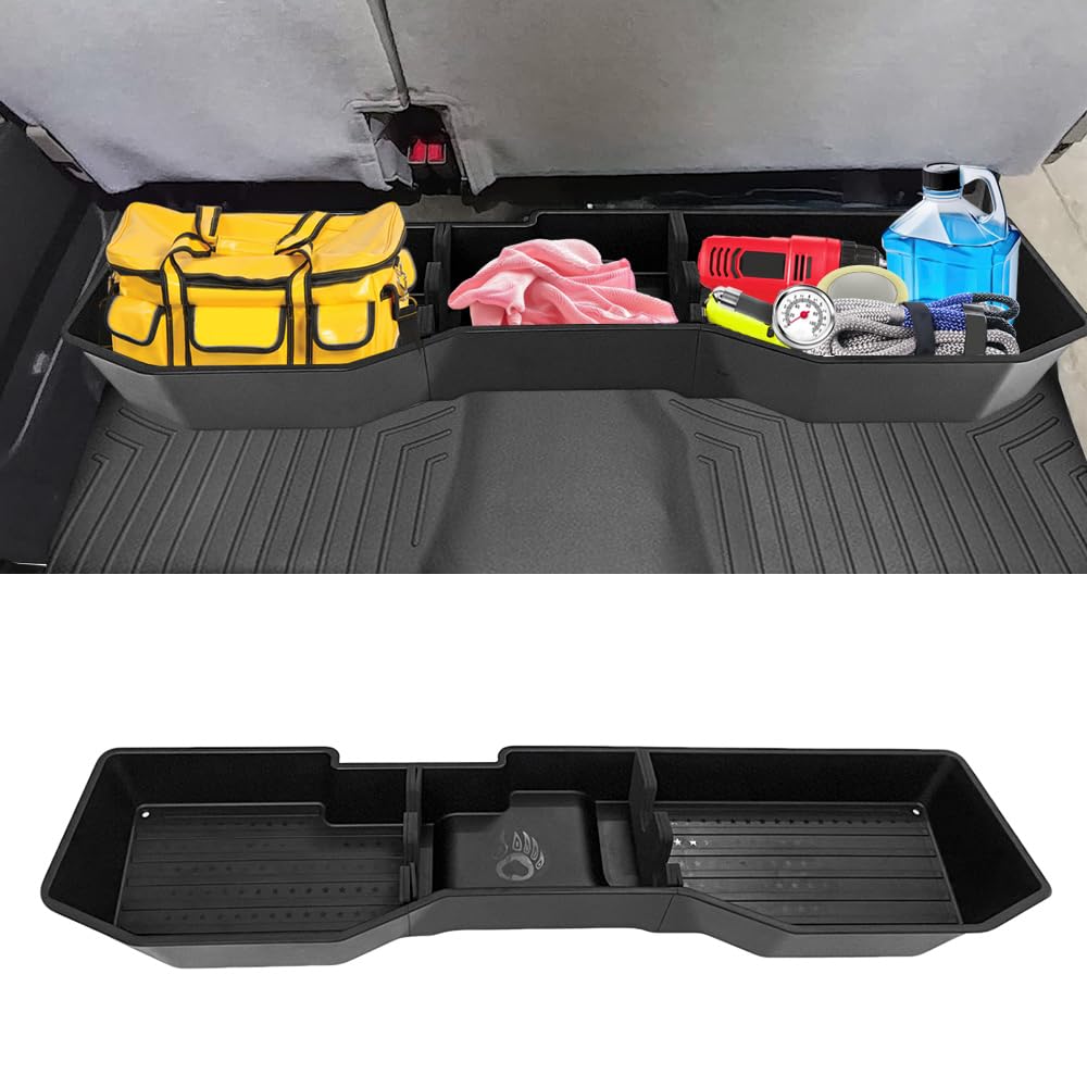 car underseat storage box fitment for chevy silverado/gmc sierra 1500 2500hd 3500hd (2007-2018 4-door models)