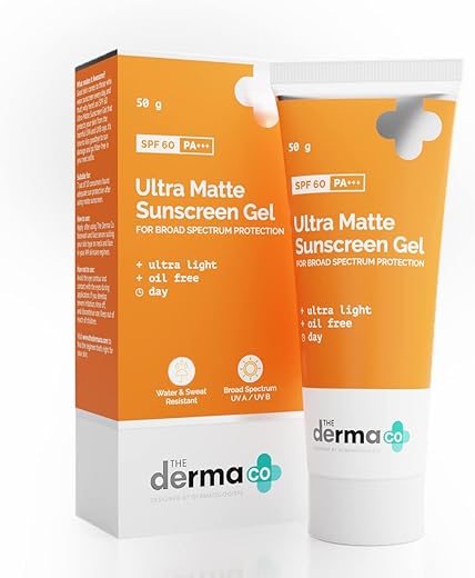 The Derma Co Ultra Matte Sunscreen Gel with SPF 60