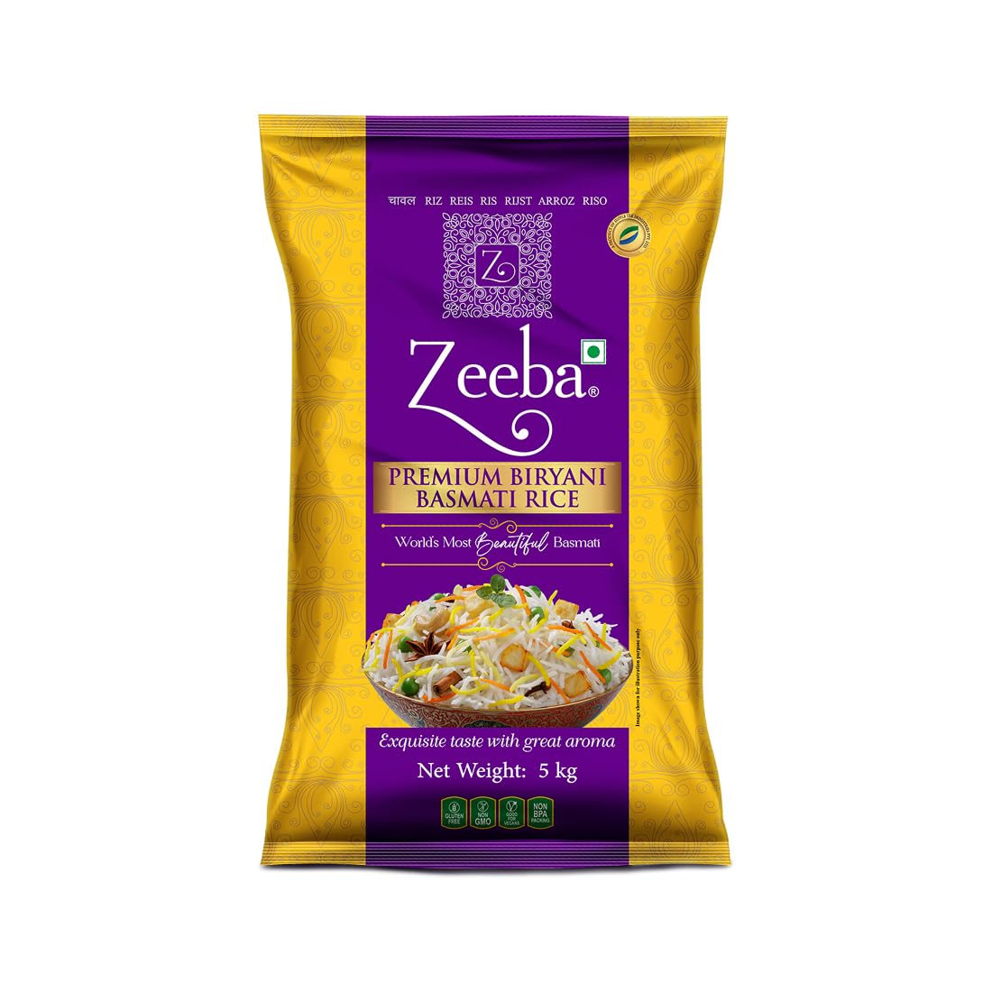 Zeeba Premium Basmati Rice, 5 kg (B0811V4L15) Amazon Price History, Amazon Price Tracker