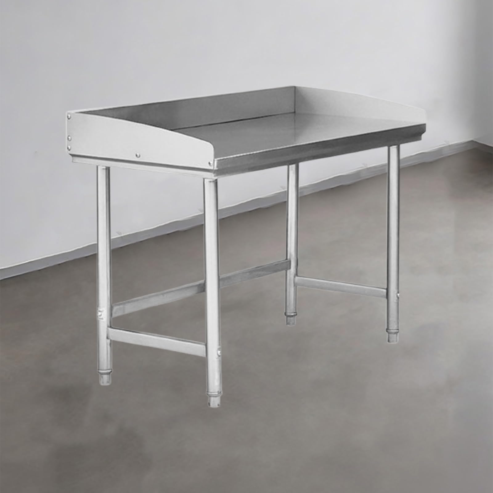 Tavolo Da Lavoro In Acciaio Inox, Banco Da Lavoro per La Preparazione Degli Alimenti, Tavolo In Acciaio Inox per Cucine, Ristoranti, Pizzerie(120 * 40 * 80cm/47.3 * 15.7 * 31.5in)