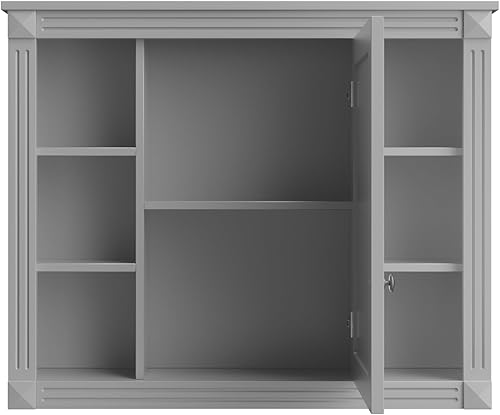 Miniatura 55 de Merax Tocador de baño de 36 pulgadas con fregadero, armario de almacenamiento de tocador de baño de 36 pulgadas con espejo a juego, parte superior