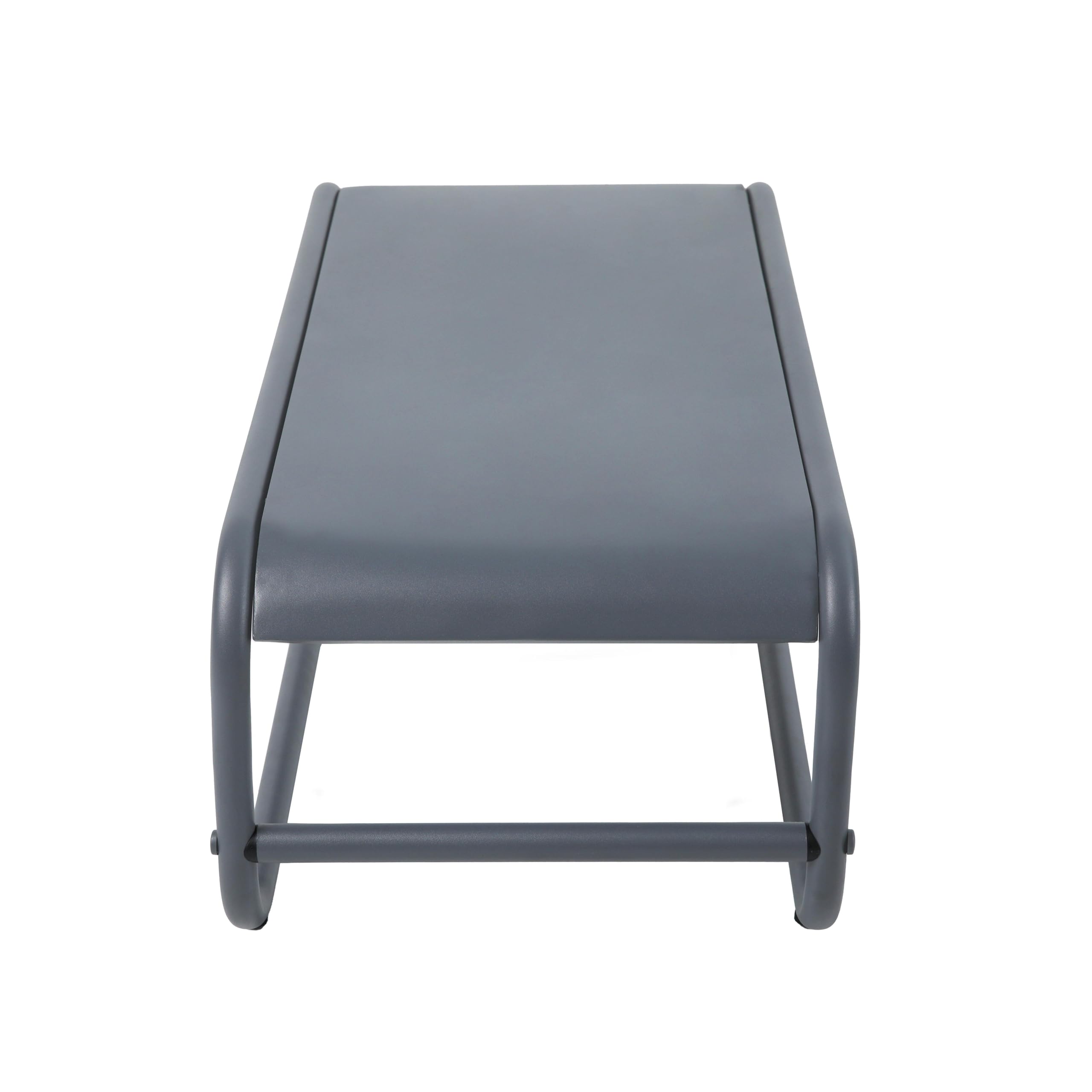 Oviala Table Basse de Jardin en métal 85x40x30 cm Gris - Mixi