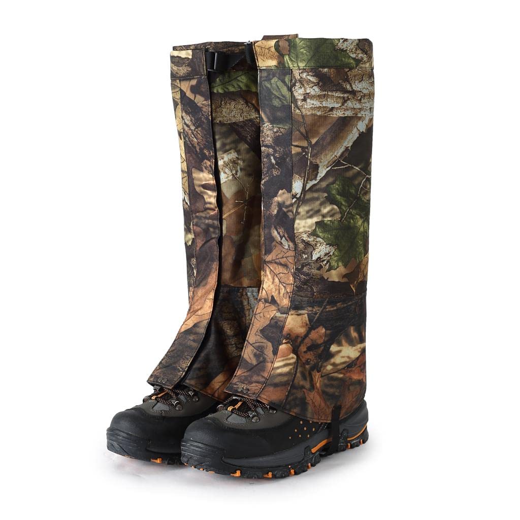 Polainas Impermeables para Nieve Polainas de Pierna Cubrebotas Protector de Zapatos con Ajuste Elástico Y Doble Capa Térmica Adecuado para Actividades