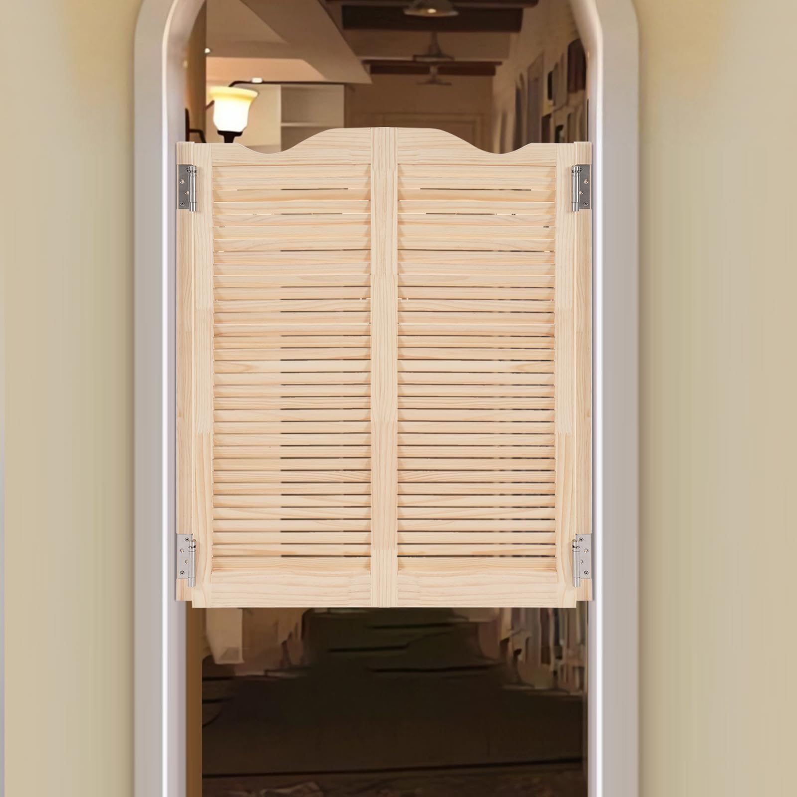Portes battantes de café, porte battante de saloon, porte à pivot en bois Porte battante pour cloison de comptoir, portes pivotantes pour séparation de comptoir, terrasse, entrée de jardin (couleur