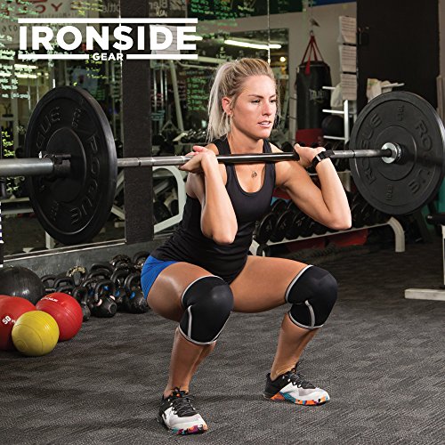 Knee Sleeves (1 Pair) 7mm Neoprene Thick Compression Knee Brace Support for Weightlifting, Powerlifting, Squatting