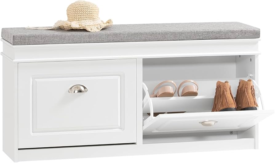 ☆玄関ベンチ 収納ベンチ シューズラック 薄型 椅子 Amazon.co.jp: SoBuy 玄関ベンチ 薄型 収納ベンチ 玄関椅子 幅104x奥行