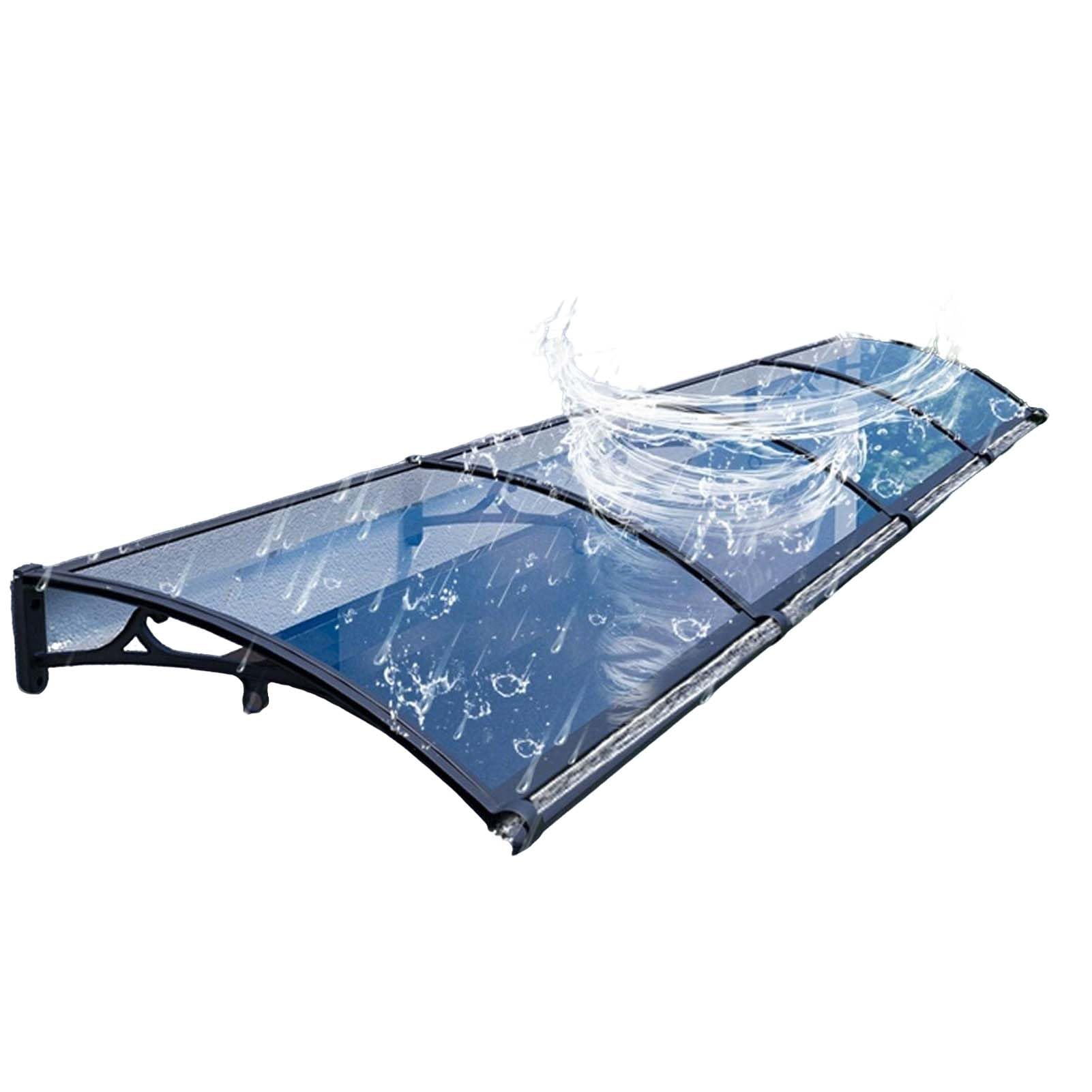 Auvent de pluie pour porte d'entrée haut de gamme en polycarbonate de qualité