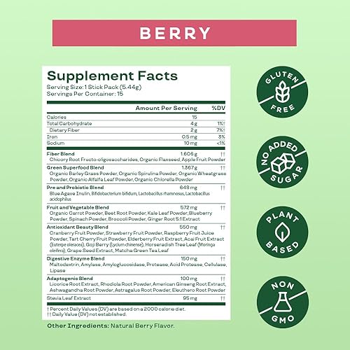 Vista 89 de Bloom Nutrition Green Superfood Super Greens Powder Juice & Smoothie Mix Comida entera completa (espirulina orgánica, clorela, hierba de trigo)