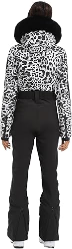 Miniatura 2 de GSOU SNOW Trajes de esquí para mujer de una pieza para snowboard invierno impermeable resistente al viento traje de nieve para deportes al aire libre