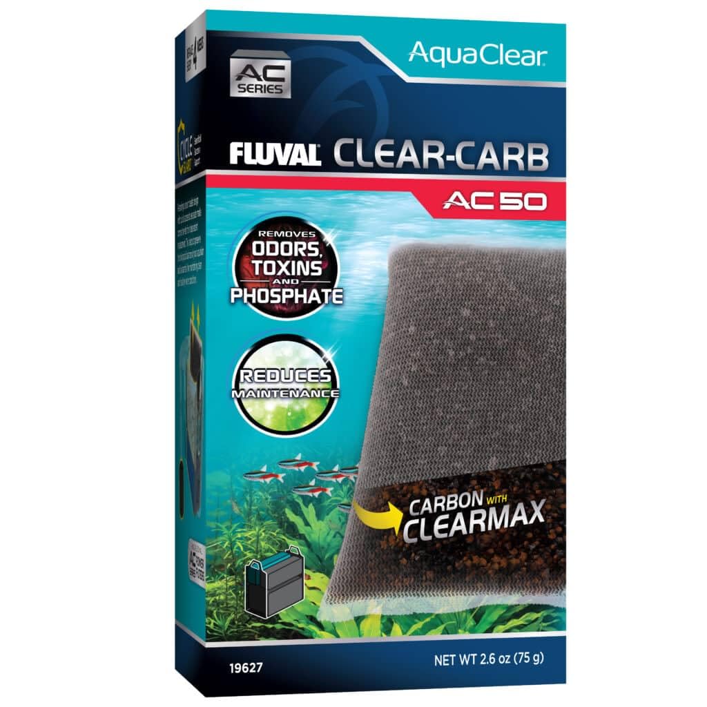Fluval Clear-Charcoal Filter Backpack for AquaClear AC50 Aquarium, 1 pc