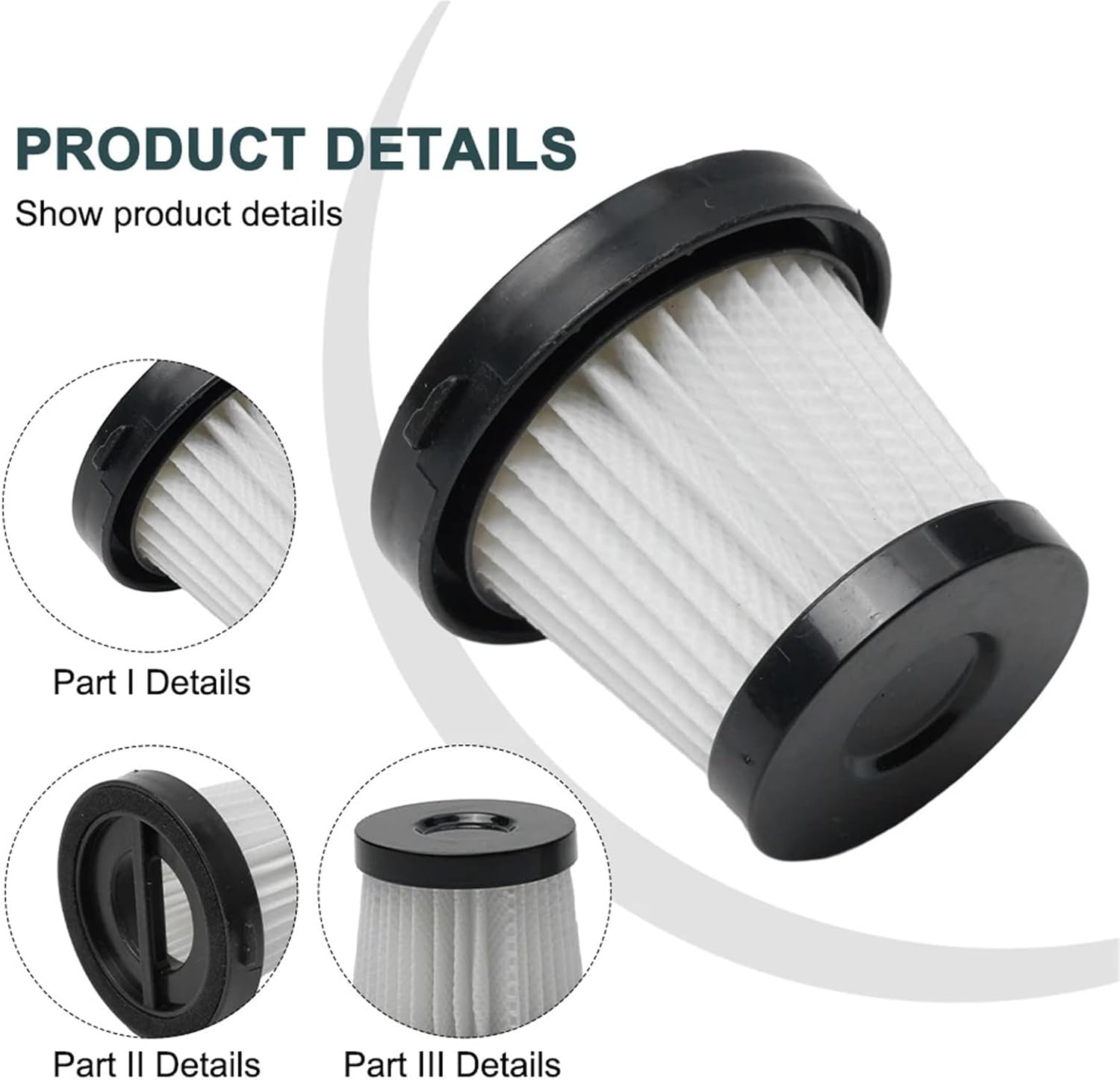 Compatible for XTREME V10 Series Vacuum Cleaner, 2-Pack Replacement Filters for Household Cleaning Tools