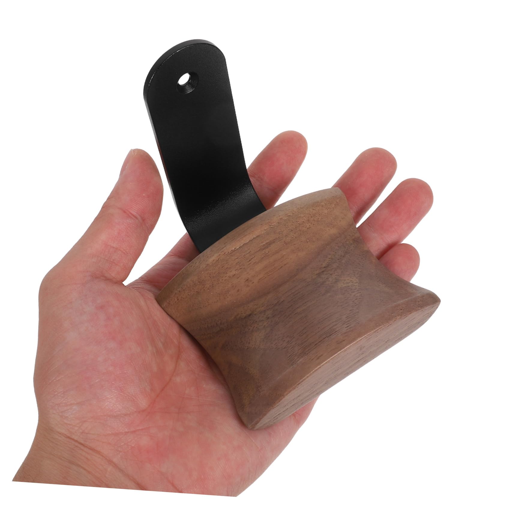 Hemobllo Soporte de Pared para Auriculares Madera Nogal Gancho Resistente Montaje Fácil para Oficina y Gaming
