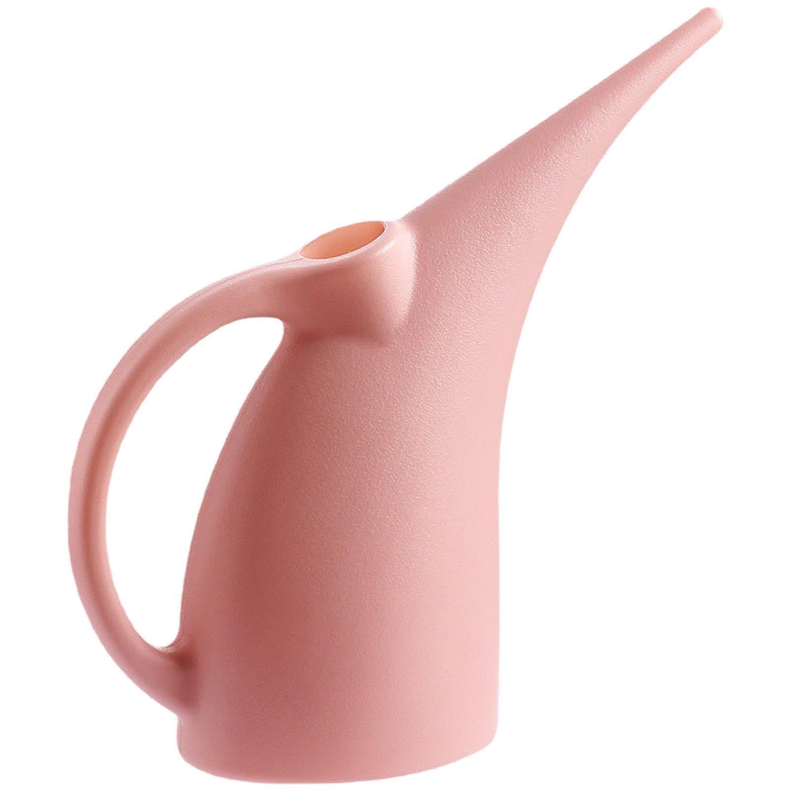 LIXSAZSE Watering Can With Long Spout Ergonomic Handle Effortless Indoor Large Capacity Plant Lovers Ensuring Smooth And Efficient Watering Experience. Plant, Pink, Small