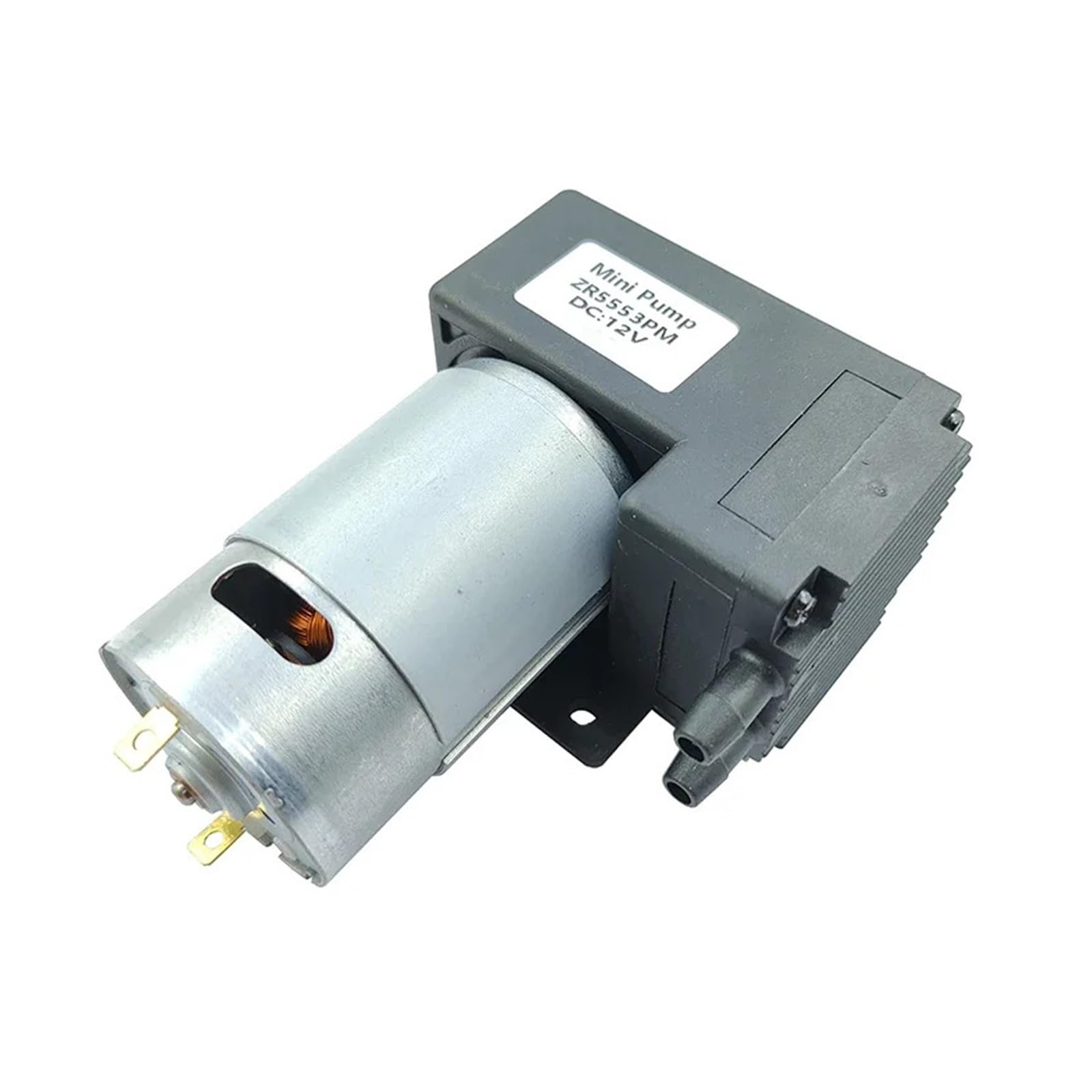 AUOQKQUT DC 12V 10L/M -80KPa Vacuum Air Pump Negative Pressure Suction Diaphragm Pump DIY Packer Inflator Large