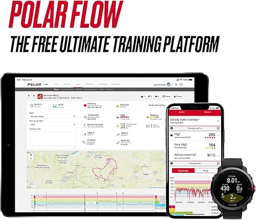 Miniatura 6 de Polar Grit X - Reloj inteligente multideportivo con GPS, batería de larga duración, frecuencia cardíaca basada en la muñeca, durabilidad de nivel