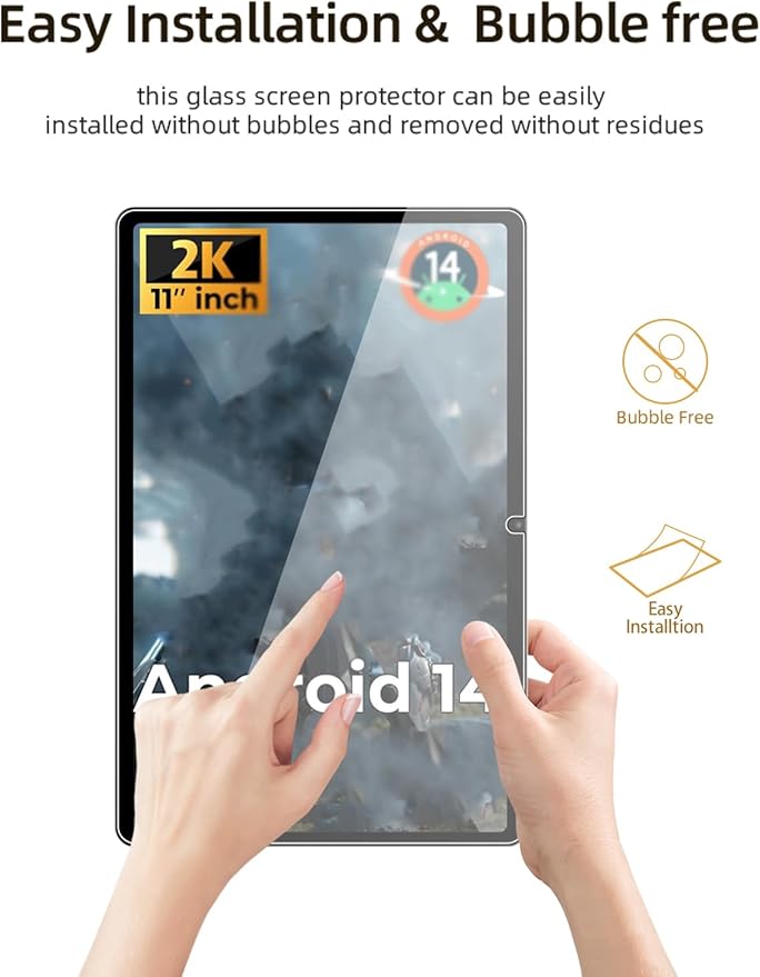 Protector de Pantalla de Vidrio Templado para HOTWAV R9 Pro 11 Pulgadas 2 Pack miniatura 7
