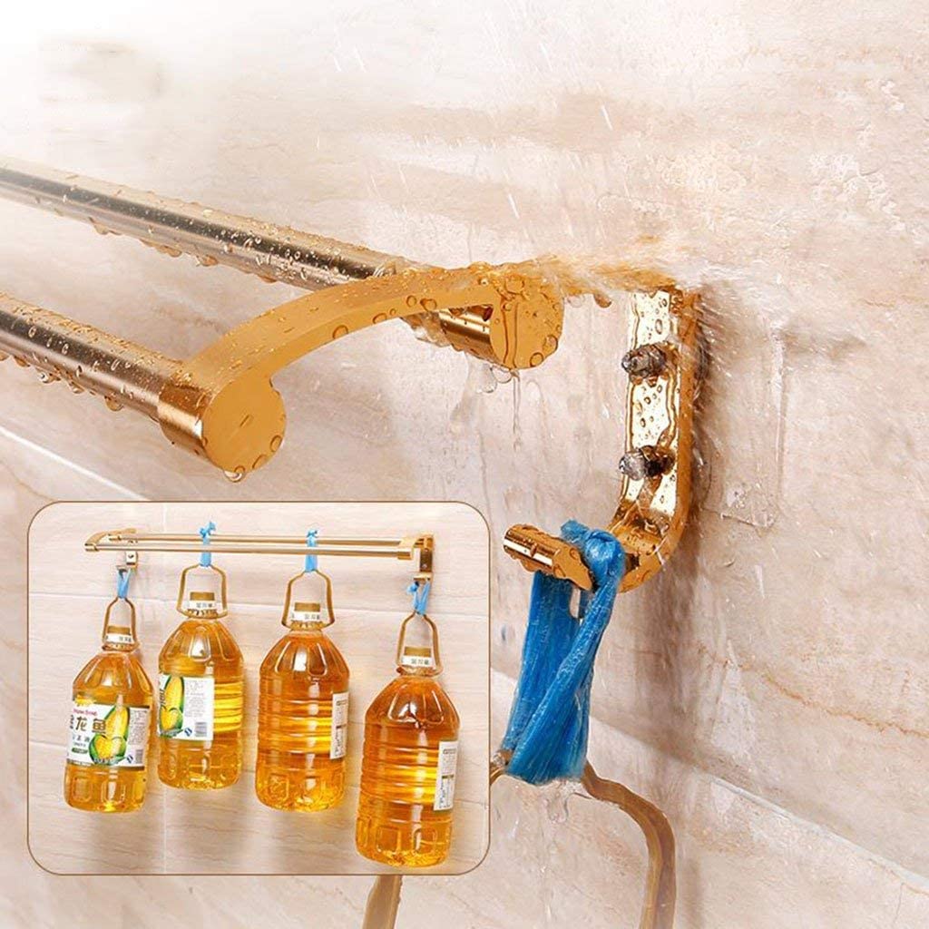 Wandmontierter Handtuchhalter, Saugnapf Raum Aluminium Badezimmer Mode Doppelbügel Bad Handtuchstange