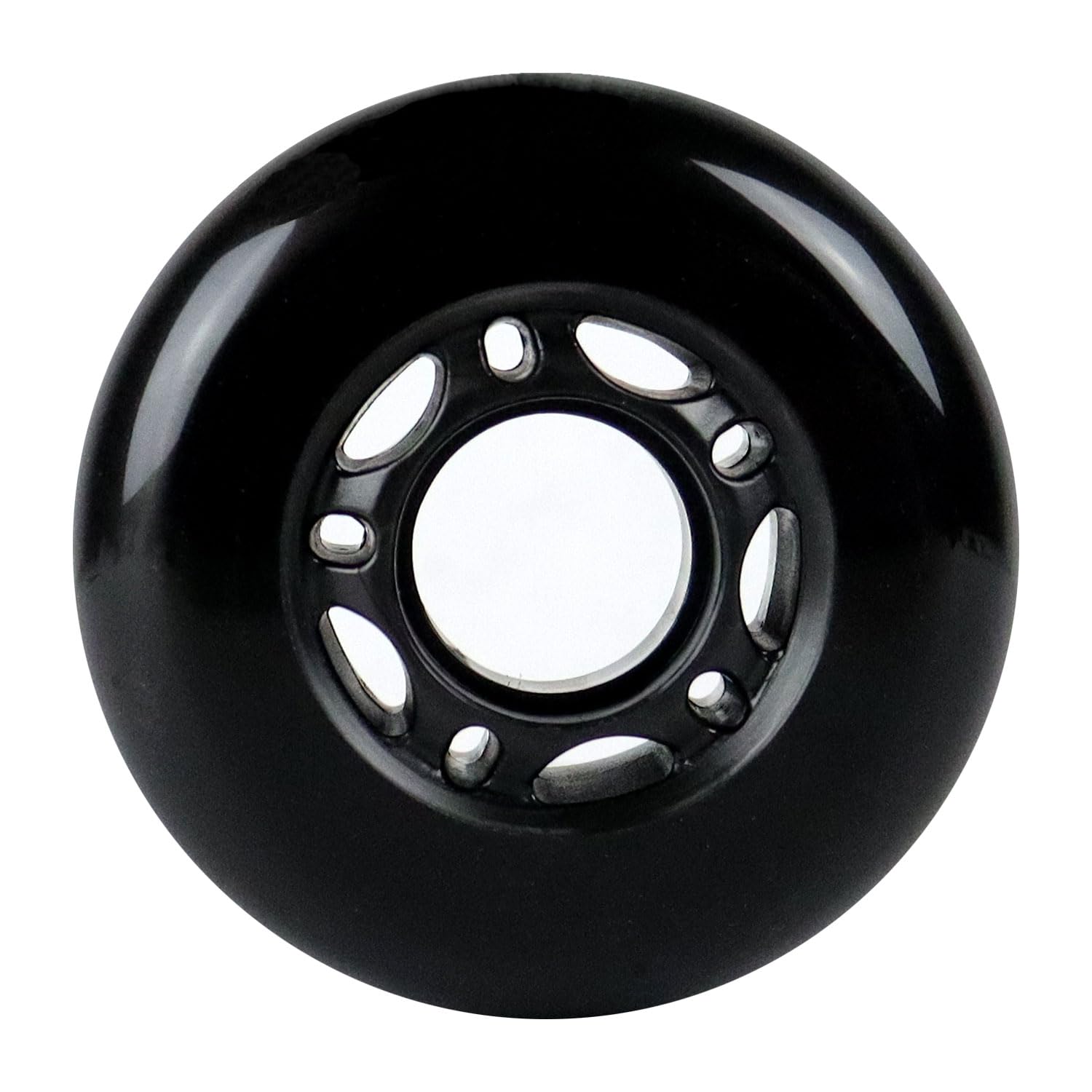 Player's Choice Inline Skate Wheels 68mm 82A Black Outdoor Roller Hockey 8 Pack -ABEC 5 Bearings