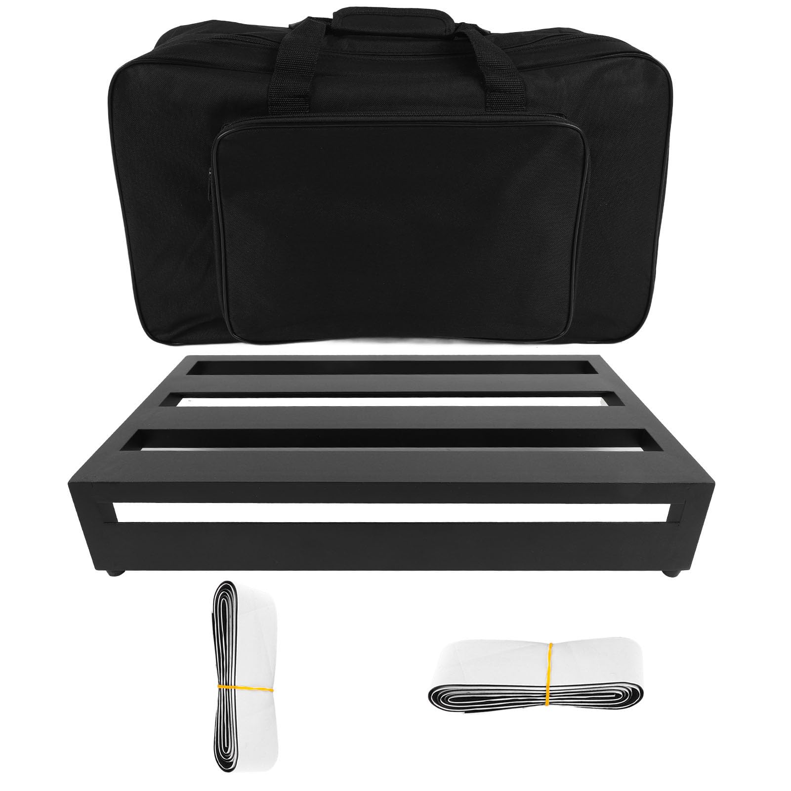 Pedaliera per chitarra in lega di alluminio, extra large, portatile, con superficie antiscivolo, con borsa per il trasporto, per musicisti professionisti e chitarristi (PB 3)