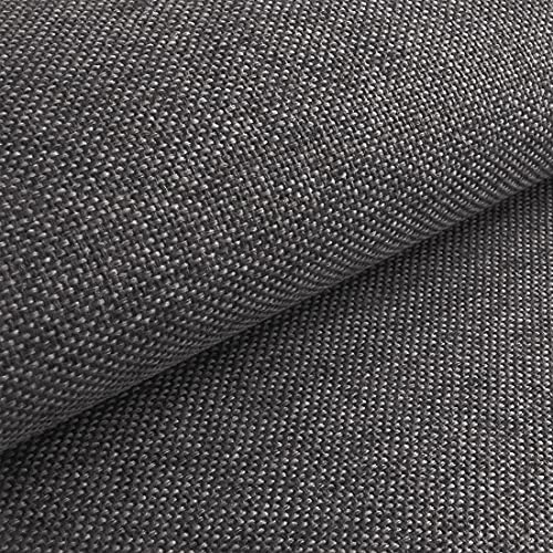 HEKO PANELS Tissus au Metre Ameublement au Metre pour Couture - 100% Polyester Facile à Nettoyer - Tissus Ameublement pour Fauteuil Sofa et Chaise - Gris...