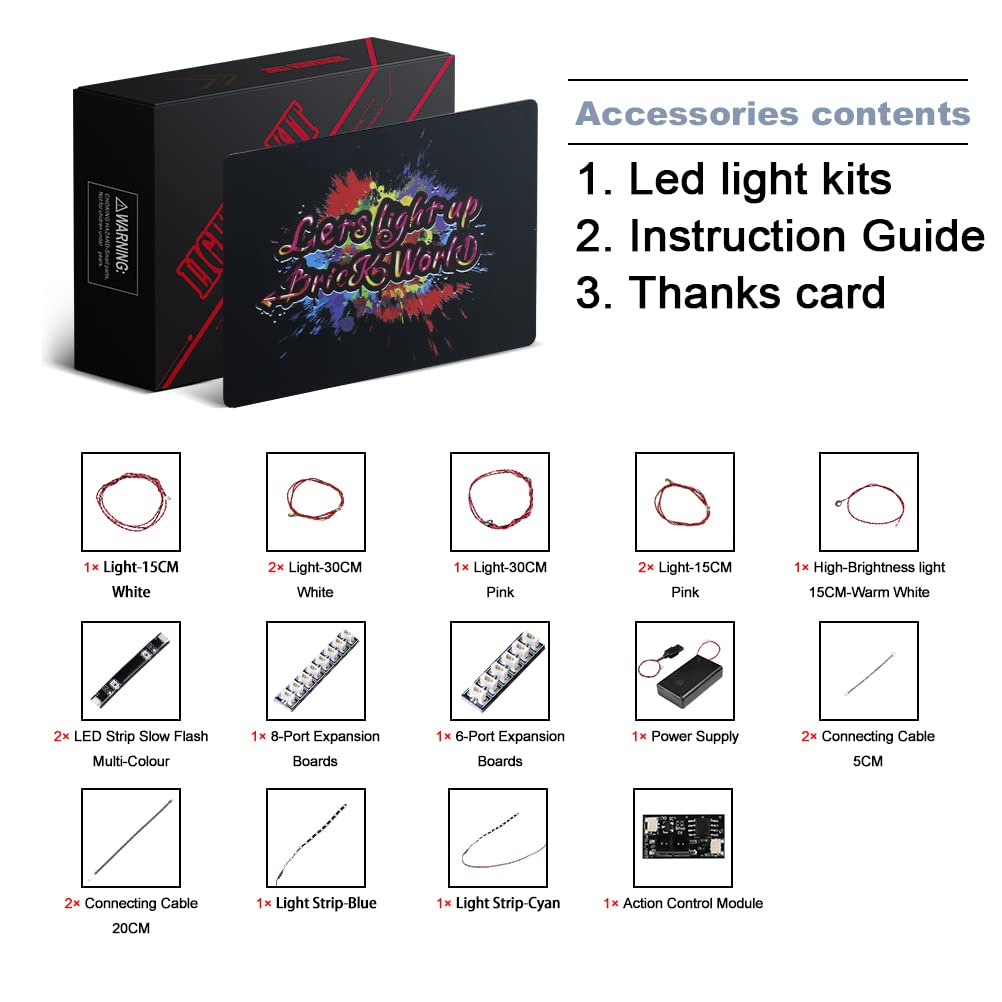 BrickBling Juego de Luces LED Compatible con Lego 10311 Orquídea Botánica Set (solo luces, no incluye bloque de construcción), versión de control — view 5
