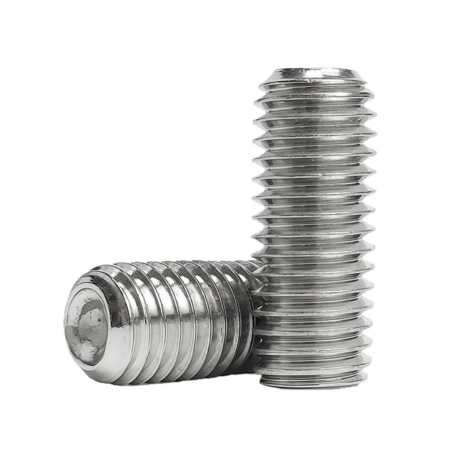 M3 to M10 304 Stainless Steel Hex Socket Cup Point Grub Screws Kit with Allen Key, DIN916 Set Screws Assortment for Precision Fastening(Cup Point-300pcs)