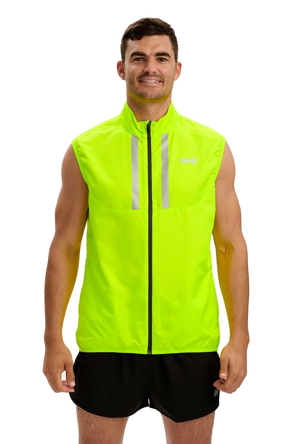 time to run Laufveste ärmellos Gilet Mit Taschen für Herren - Leichte Winddichte Atmungsaktiv - Ideal für Übung und Jogging
